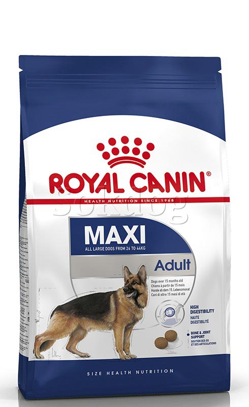 Royal Canin Maxi Adult 4kg - nagytestű felnőtt kutya száraz táp