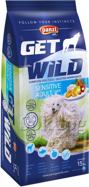 GetWild Sensitive Adult Lamb & Apple 15kg
