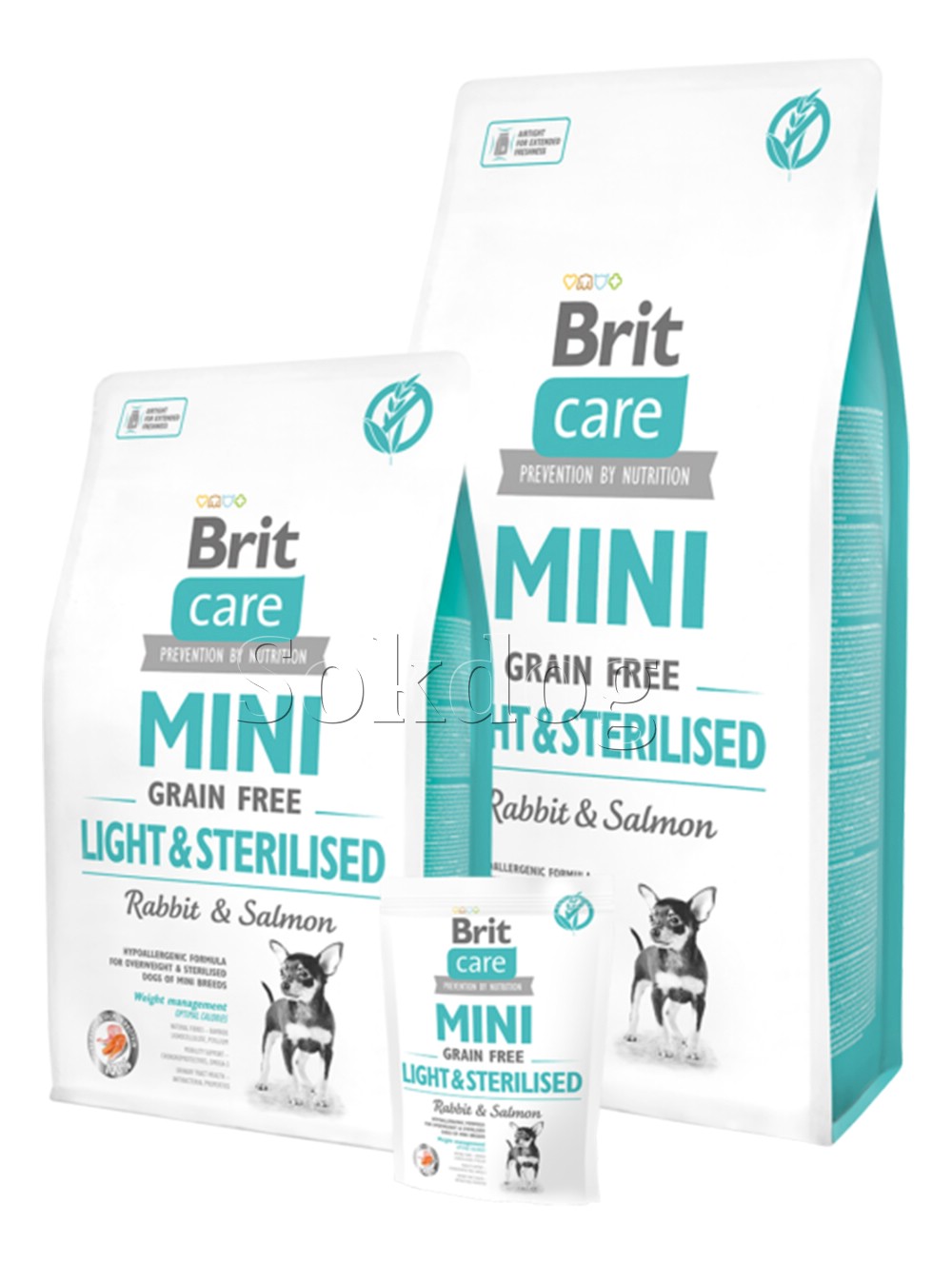 Brit Care Mini Grain Free Light & Steril Rabbit & Salmon 2kg