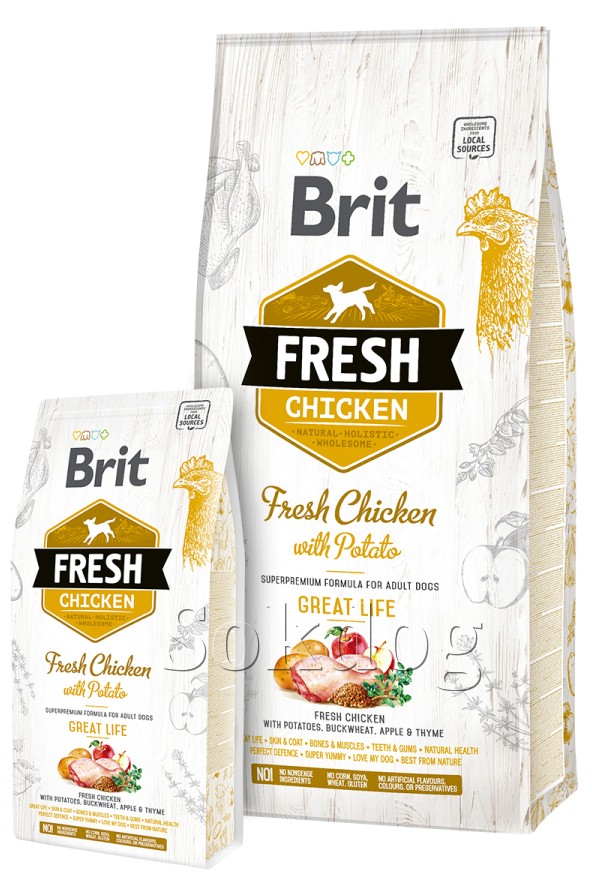 Brit Fresh Adult Chicken & Potato 12kg
