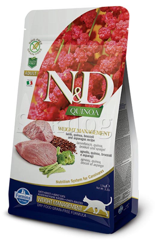 N&D Quinoa Weight  Management Bárány 1,5kg