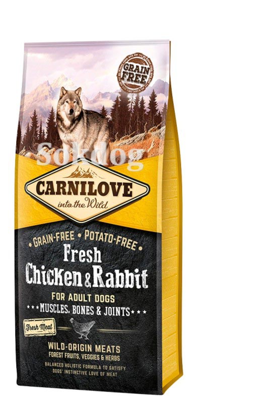 CarniLove Fresh Chicken & Rabbit Adult 12kg