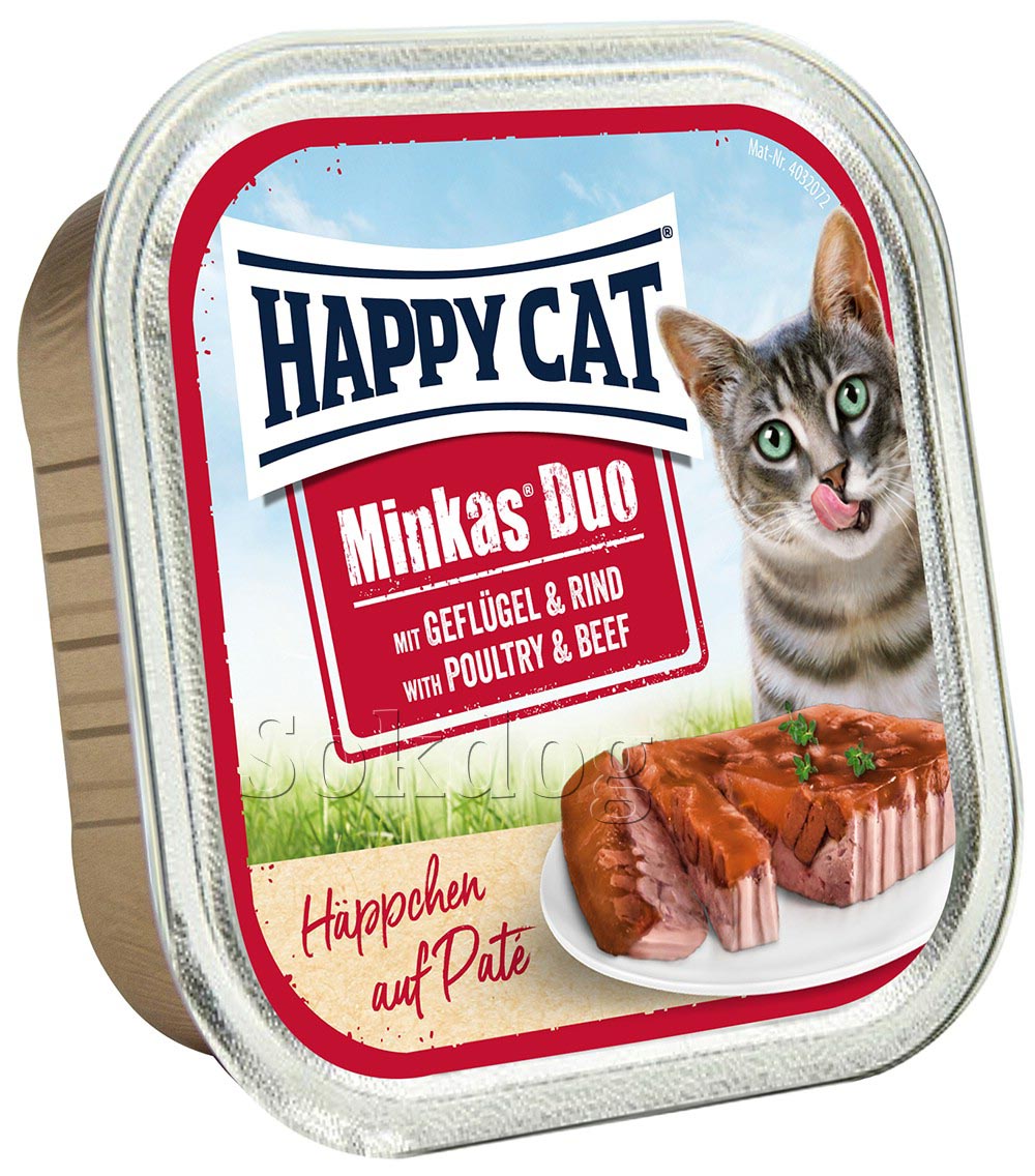 Happy Cat Minkas Duo baromfi & marha 12*100g