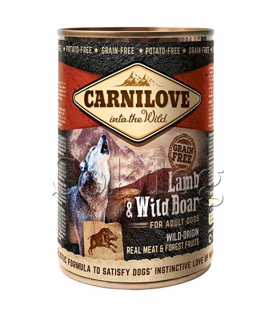 CarniLove Lamb & Wild Boar konzerv 6*400g