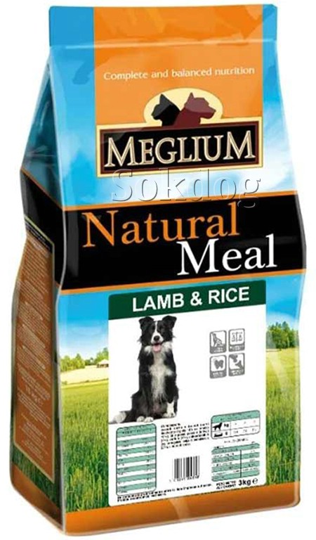 Meglium Natural Meal Sensible Lamb & Rice 15kg