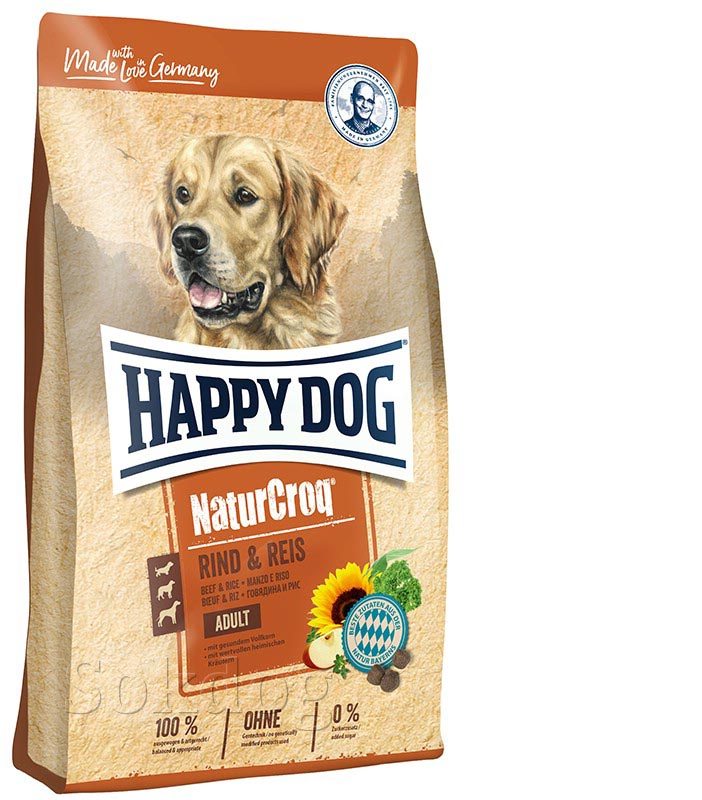 Happy Dog NaturCroq  Rind & Reis 4kg