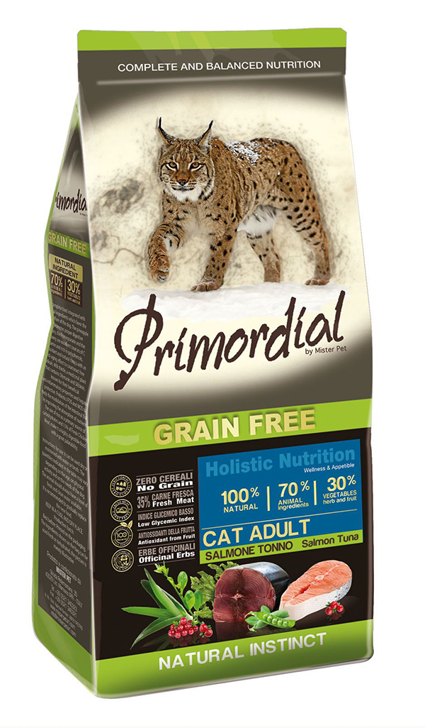 Primordial Grain Free Adult Cat, Salmon & Tuna 6kg