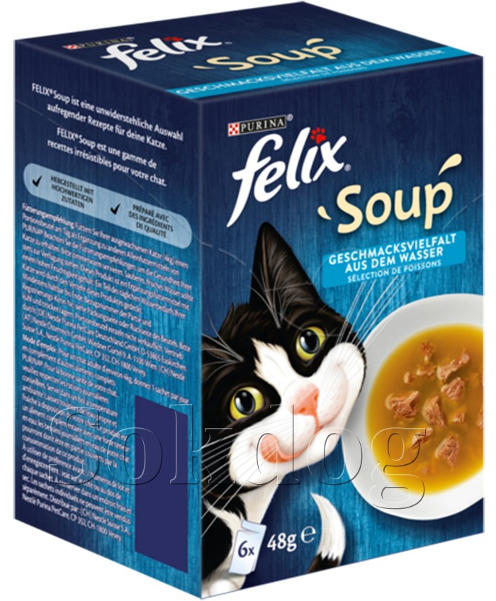 Félix Soup halas válogatás, leves 6*48g