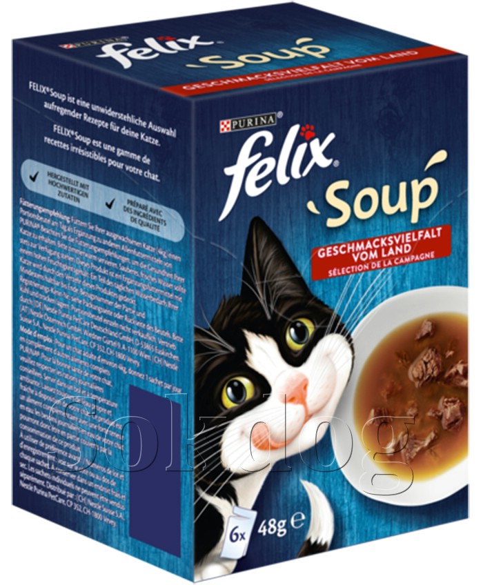 Félix Soup házias válogatás, leves 6*48g
