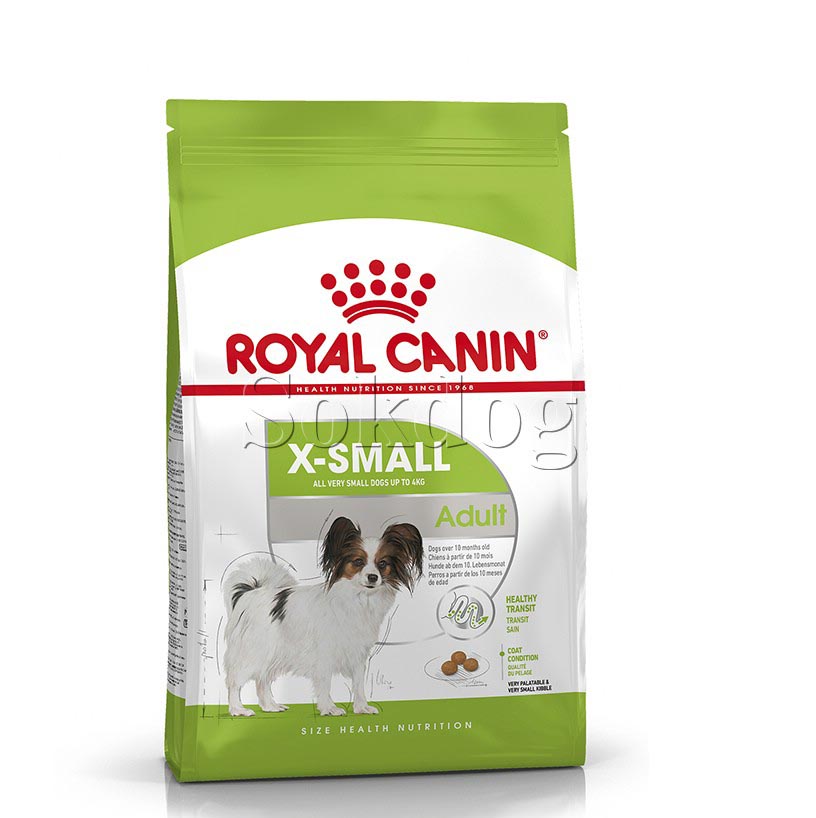 Royal Canin X-Small Adult 2*500g - nagyon kistestű felnőtt kutya száraz táp