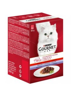 Gourmet Mon Petit Marhával, Borjúval, Báránnyal 6x50g