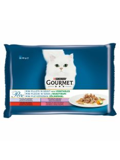   Gourmet Perle 4x85g Borjú + Vad + Marha + Pisztráng + Zöldség Szószban Alutasak