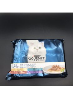   Gourmet Perle 4x85g Pulyka + Tonhal + Kacsa + Bárány Szószban Alutasak 768