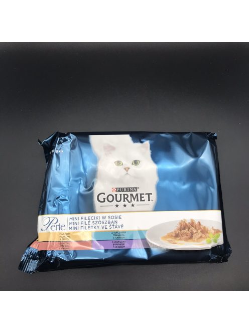 Gourmet Perle 4x85g Pulyka + Tonhal + Kacsa + Bárány Szószban Alutasak 768