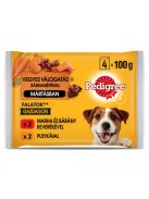 Pedigree 4x100g Marhával + Bárány, Pulyka + Répa Mártásban Alutasak DH06G 