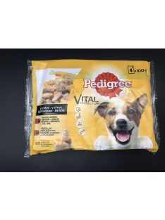   Pedigree 4x100g Marhával + Bárány, Pulyka + Répa Mártásban Alutasak DR36H