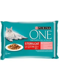  Purina One STERILCAT Lazaccal és Sárgarépával alutasakos macskaeledel 4x85g 733