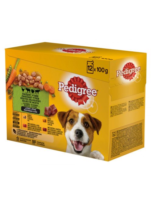 Pedigree Alutasak 12x100g ZÖLD Vegyes Válogatás Mártásban