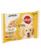 Pedigree 4x100g Junior Csirkével + Rizs, Marha + Máj + Rizs Aszpikban Alutasak DD72T
