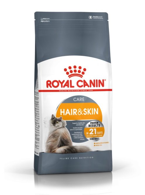 ROYAL CANIN HAIR & SKIN CARE - száraz táp felnőtt macskák részére a szebb szőrzetért és az egészséges bőrért (0,4 kg)