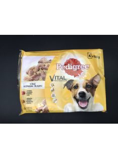   Pedigree 4x100g Marhával + Máj, Baromfi Aszpikban Alutasak DR36F