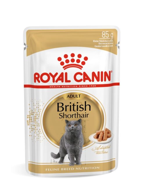 ROYAL CANIN BRITISH SHORTHAIR ADULT - Brit rövidszörű felnőtt macska nedves táp (12*85g)