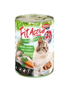 Panzi FitActive CAT 415g konzerv libás + nyulas + répás