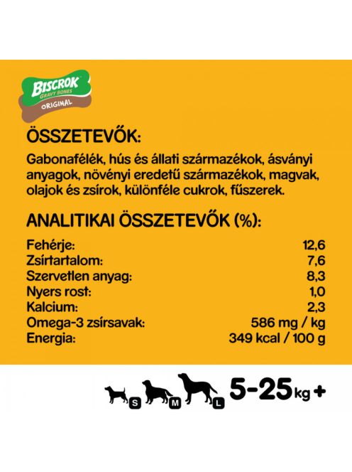 Pedigree Biscrok Gravy Bone 400g Marha