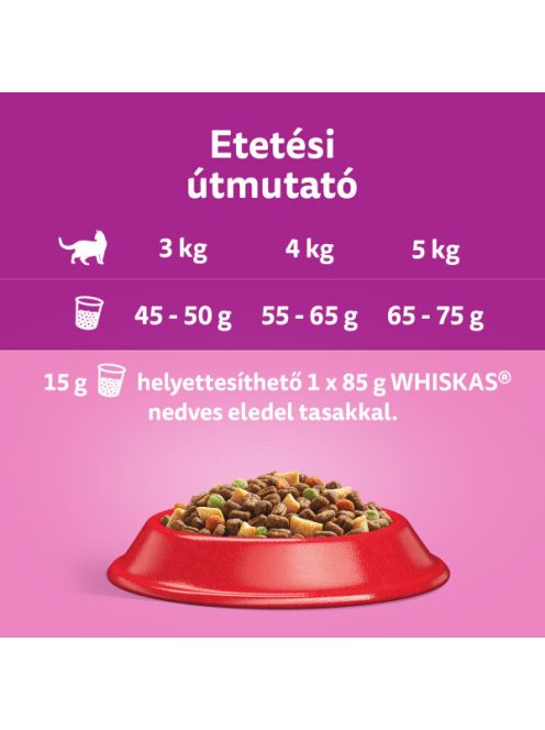 Whiskas 14kg Marhás száraztáp felnőtt macskák számára
