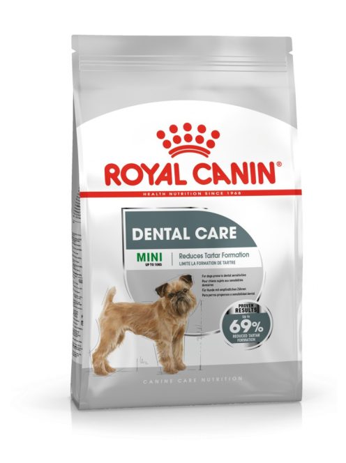 ROYAL CANIN MINI DENTAL CARE - száraz táp felnőtt kistestű kutyák részére a fogkőképződés csökkentéséért (8 kg)