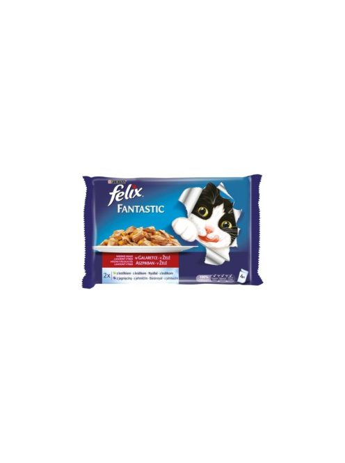 Félix 4x85g Fantastic Zselé Nyúl + Bárány Alutasak 086