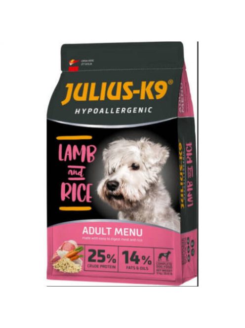 JULIUS-K9 HighPremium 12kg ADULT Hypoallergenic Bárány és Rizs