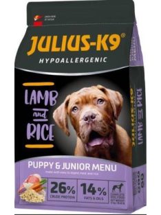   JULIUS-K9 HighPremium 12kg PUPPY&JUNIOR Hypoallergenic Bárány és Rizs