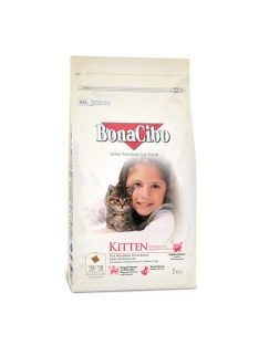  Bonacibo Cat 1,5kg Kitten Csirke, Szardella, Rák + Rizs száraztáp