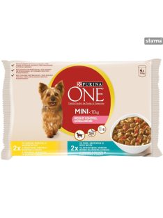  Purina ONE MINI Weight Control/Steril Pulykával és csirkével nedves kutyaeledel 4x85g 079