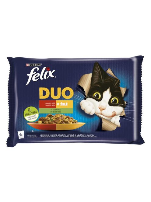 Félix 4x85g Fantastic Duo Csirke + Marha + Pulyka + Bárány Alutasak 932