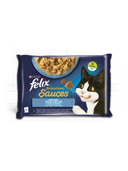 Félix 4x85g Sensation Szósz Halas Válogatás Alutasak 961