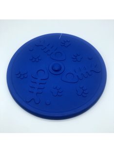 Frizbi 20cm - kék, 3D tappancs és hal mintával