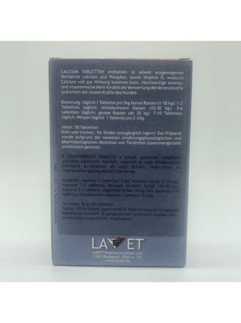 LAVET Csonterősítő tabl. kutyának 50db