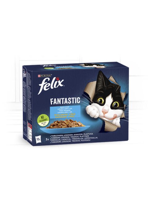 Félix 12x85g Fantastic Halas Válogatás  Aszpikban