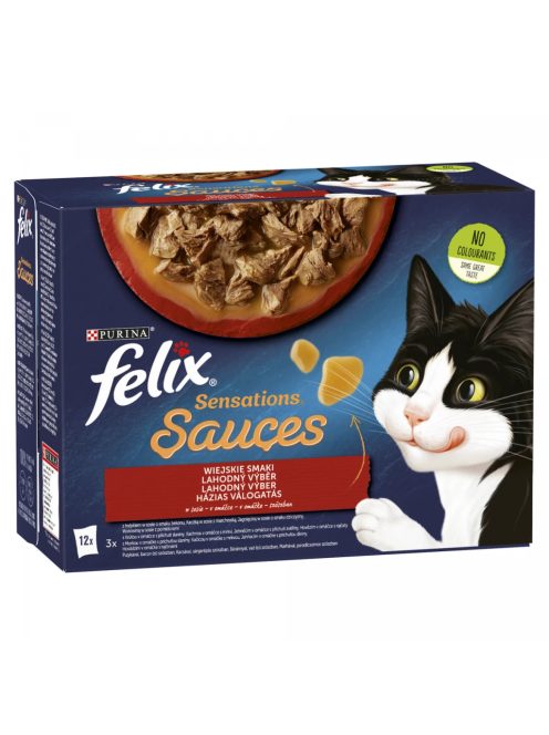 Félix 12x85g Sensations Házias Válogatás Szószban