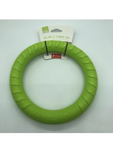Gumi kutyajáték - karika - 19cm - ZÖLD