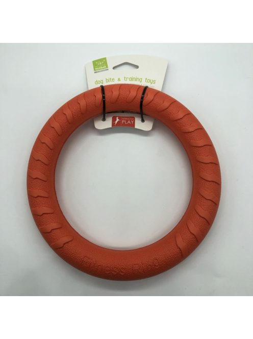 Gumi kutyajáték - karika - 19cm - SÁRGA