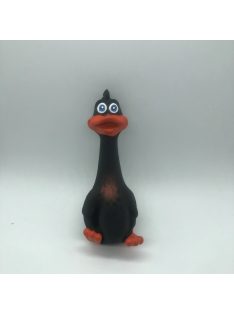 Gumikacsa - sípolós - 18cm - FEKETE