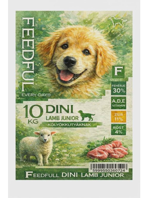 FEEDFULL Dini Dog Junior Bárány 10kg kutyatáp