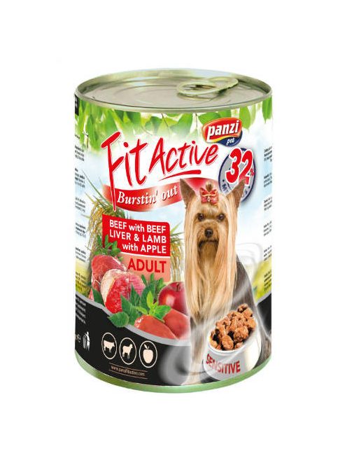 Panzi FitActive DOG 415g konzerv marha-máj-bárány