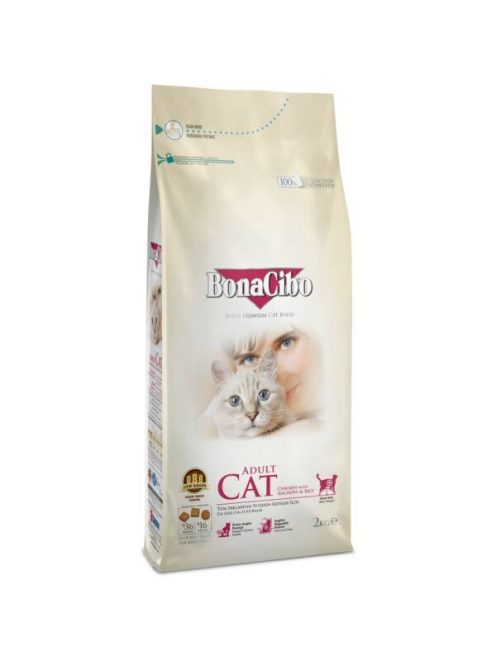 Bonacibo Cat 5kg Csirke, Szardella, Rák és Rizs