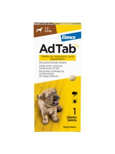 ADTAB rágótabletta kutyáknak 1db (1,3-2,5kg) 56mg