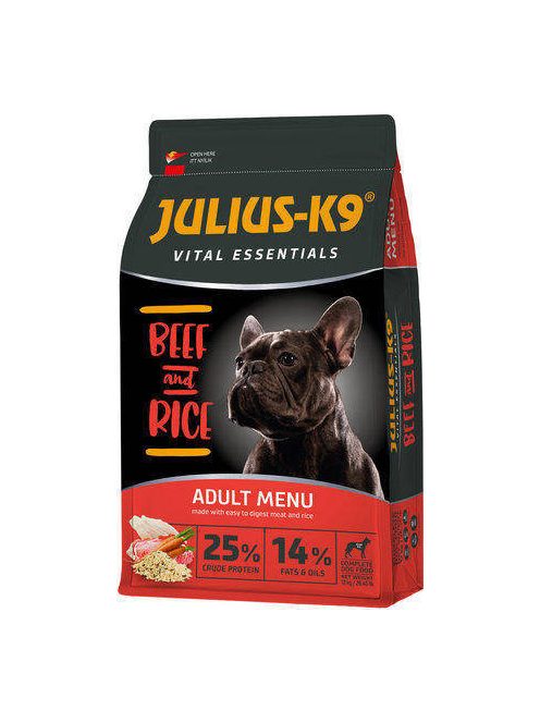 JULIUS-K9 HighPremium 12kg ADULT Vital Essentials Marha és Rizs