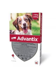 ADVANTIX Spot on 10-25kg közötti kutyáknak 4x2,5ml